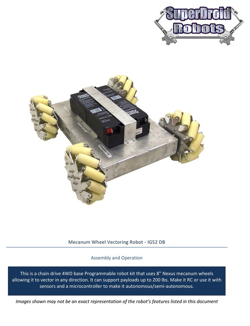 SuperDroid Robots IG52 DB Assembly and operation