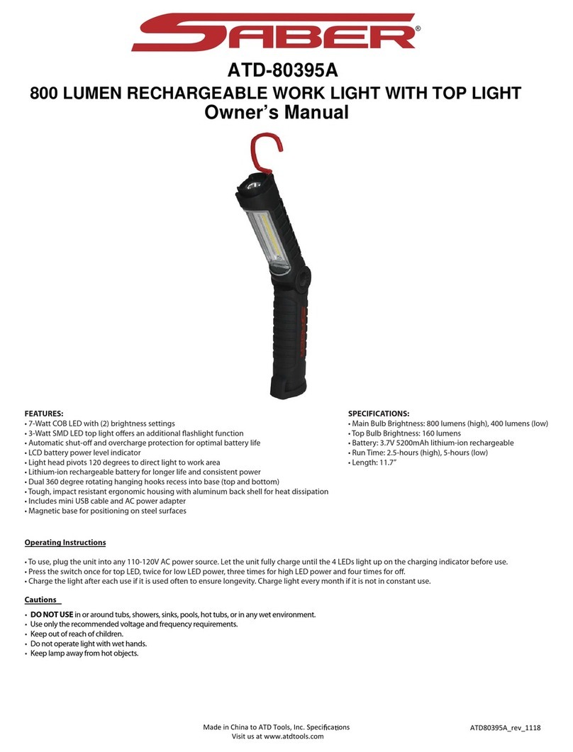 Saber Compact ATD-80395A owner's manual