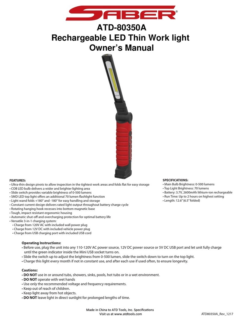 Saber Compact ATD-80350A owner's manual