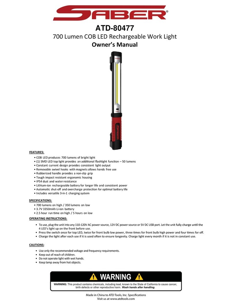 Saber Compact ATD-80477 owner's manual