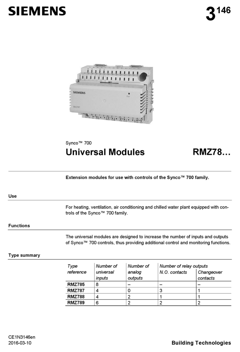 Siemens RMZ78 Series manual