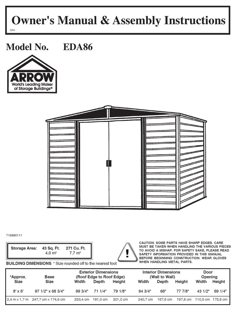 Arrow EDA86 Owner's manual & assembly instructions Arrow EDA86 Owner's manual & assembly instructions