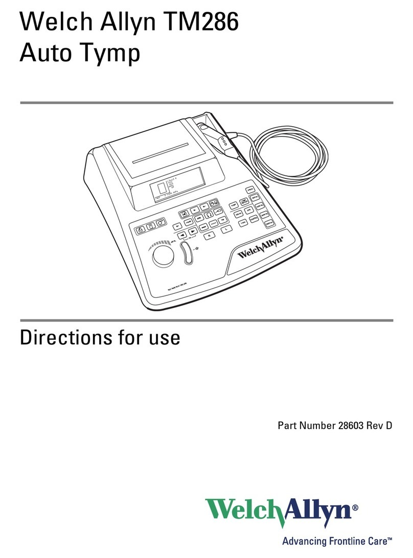 Welch Allyn TM286 Directions for use