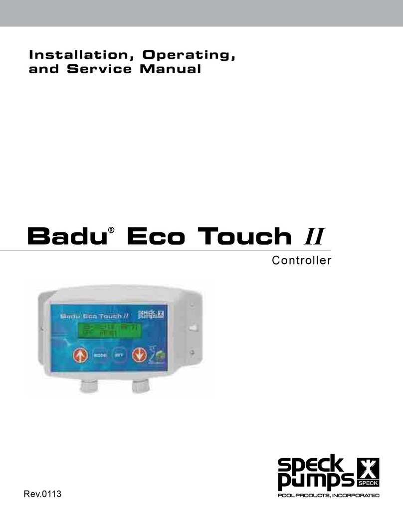 Speck pumps Badu Eco Touch II Installation, operating and service manual