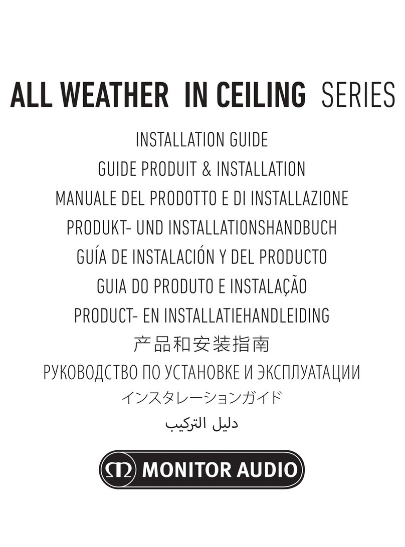 Monitor Audio AWC265-T2 User manual