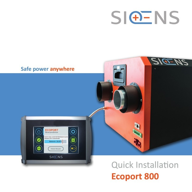 Siqens Ecoport 800 Quick installation