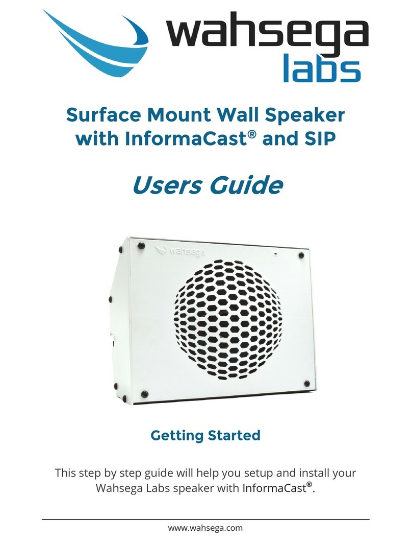 Wahsega Labs WL-SPKR-SMT-INF User manual