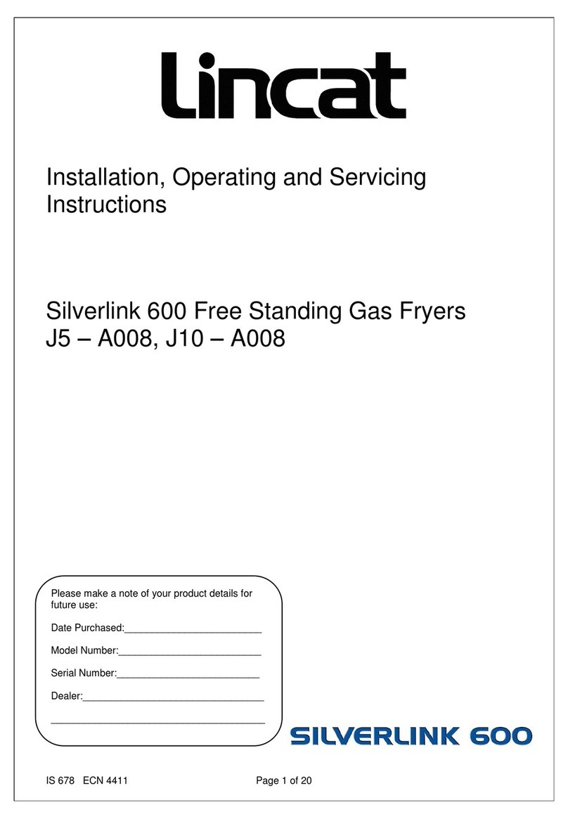 Lincat Silverlink 600 Installation, operating and servicing instructions