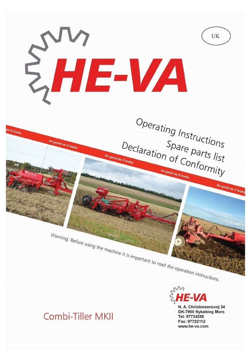HE-VA Combi-Tiller MKII operating instructions