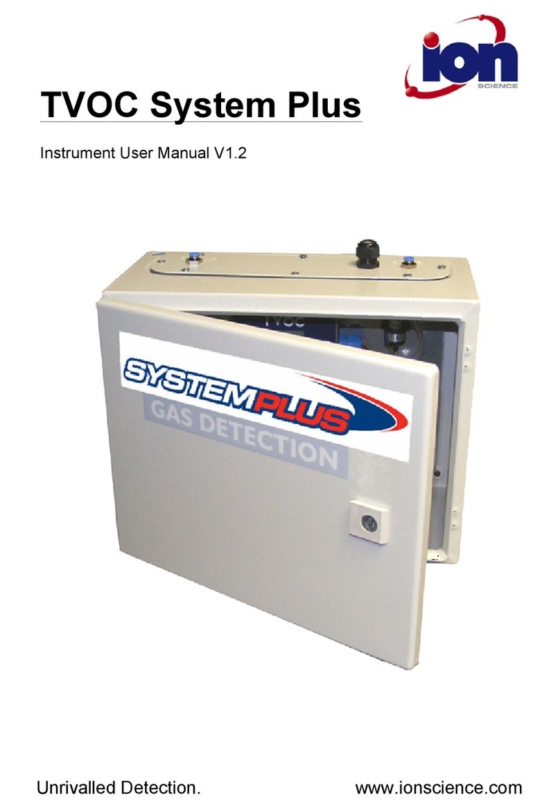 ion science TVOC System Plus user manual