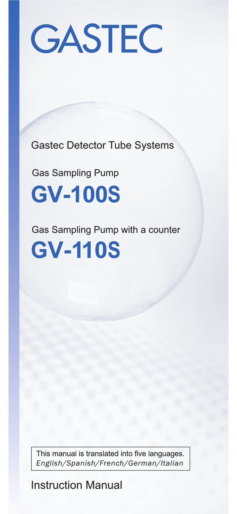 Gas-Tec GV-100S instruction manual