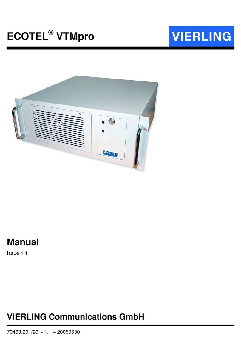 VIERLING ECOTEL VTMpro manual