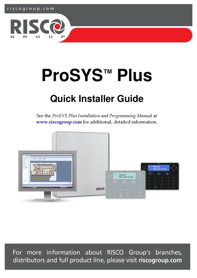 Risco ProSYS Plus Operator's manual