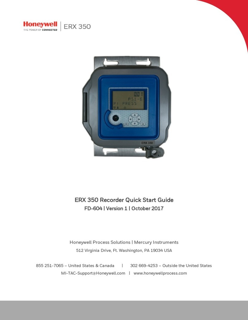 Honeywell ERX 350 User manual