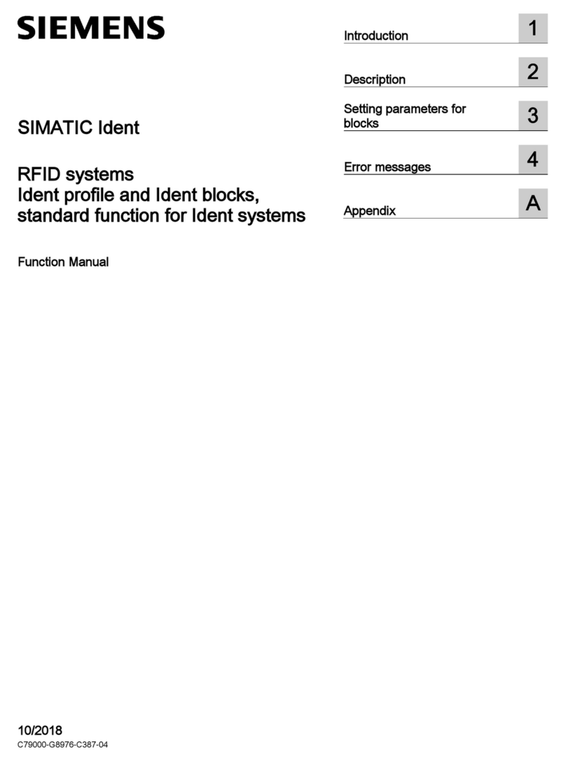 Siemens SIMATIC Ident Parts list manual