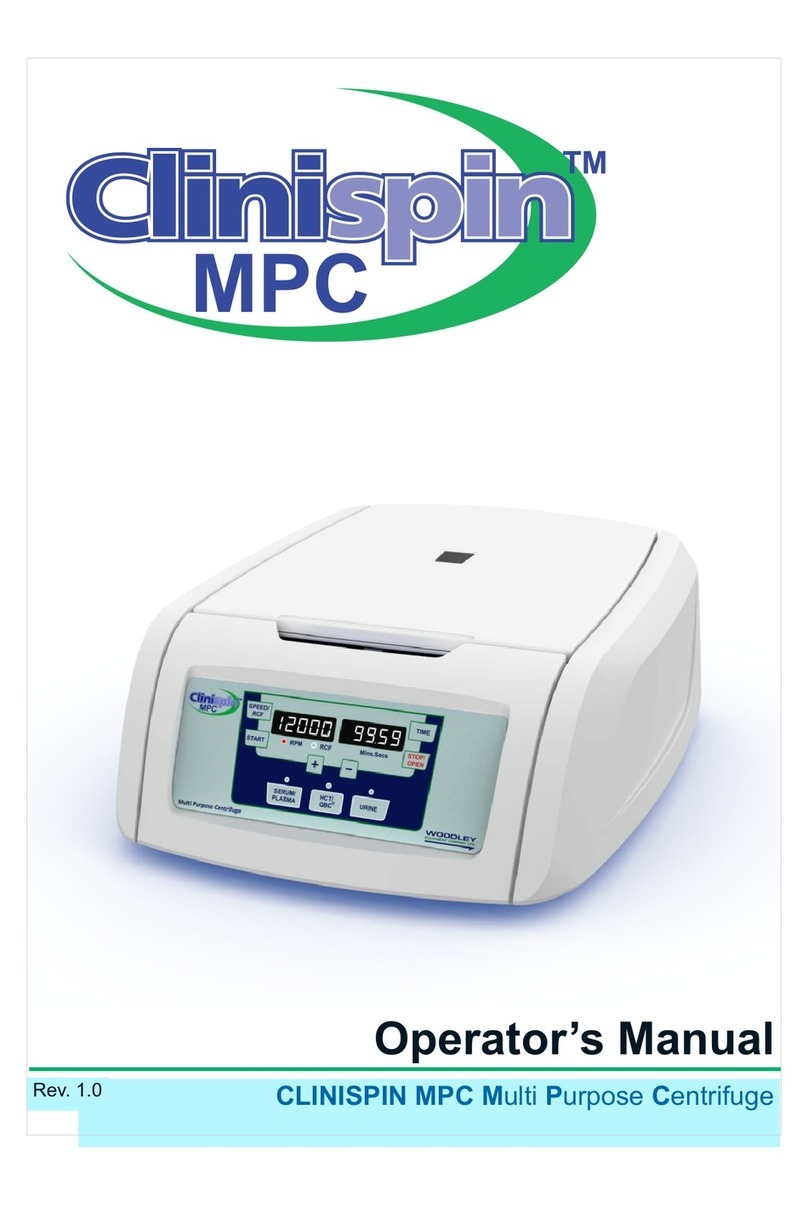 Woodley Clinispin MPC Operator's manual