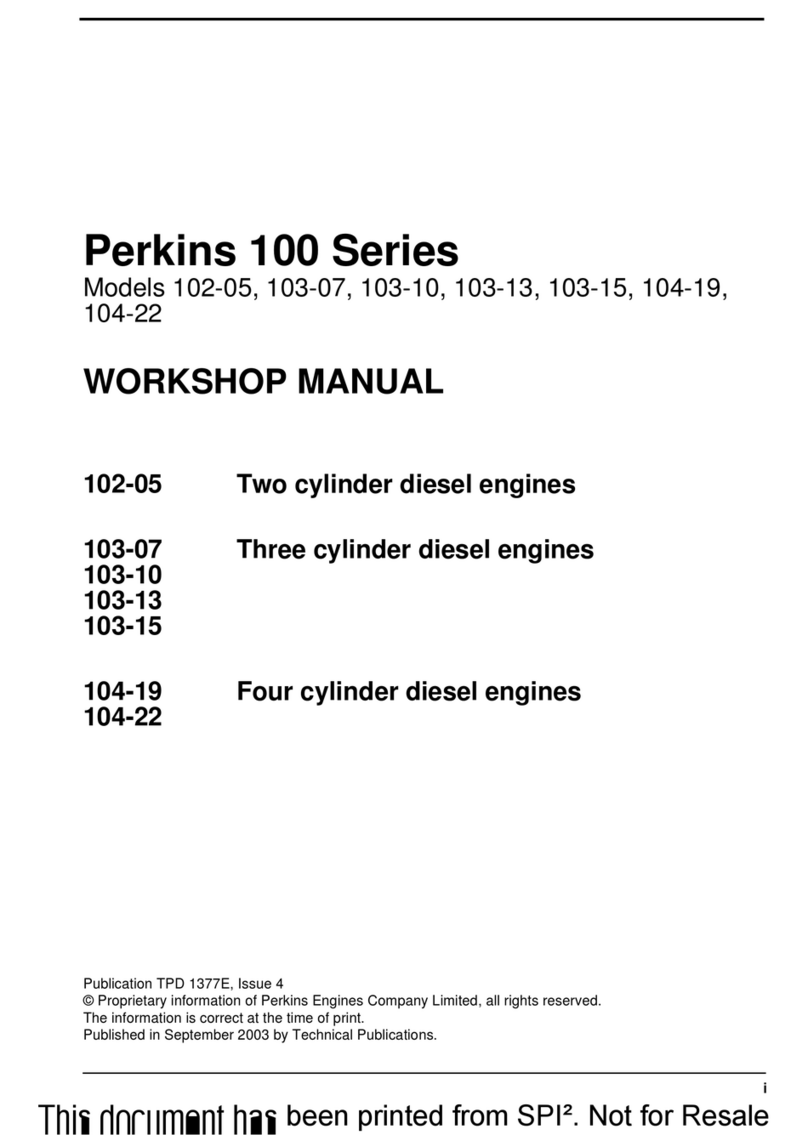 Perkins 100 Series Workshop manual