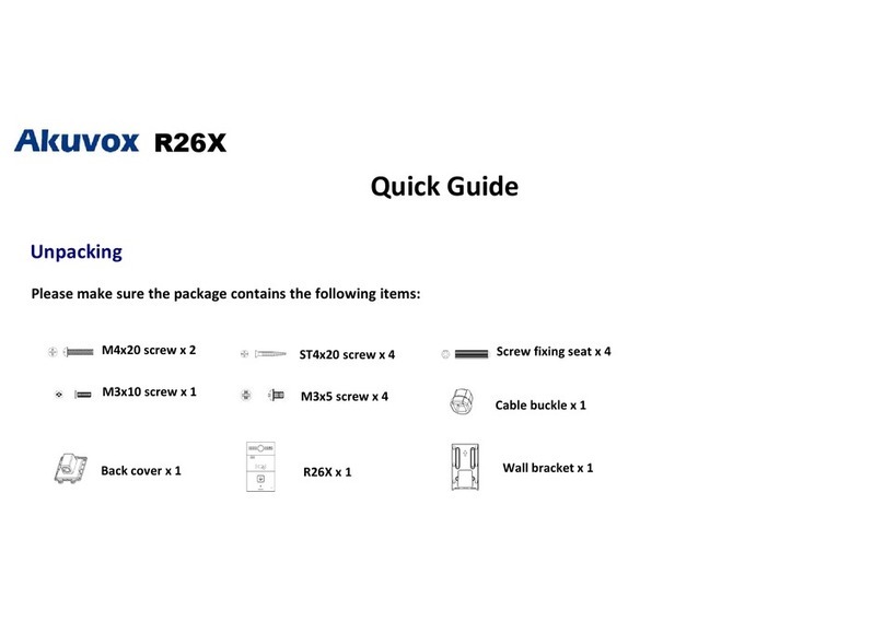 Akuvox R26X User manual
