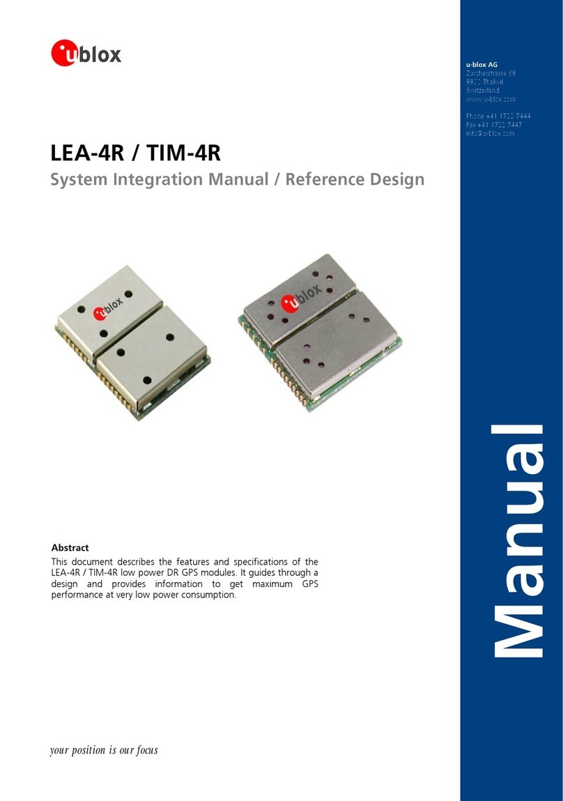 Ublox LEA-4R System Integration Manual and Reference Design