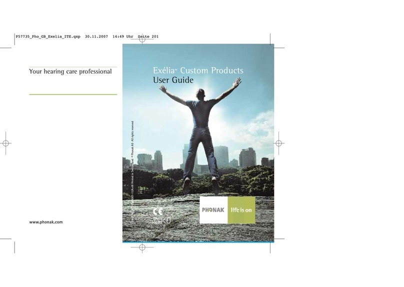 Phonak Exelia series User manual