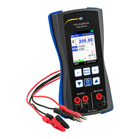 PCE Instruments PCE-RTD 20 User manual