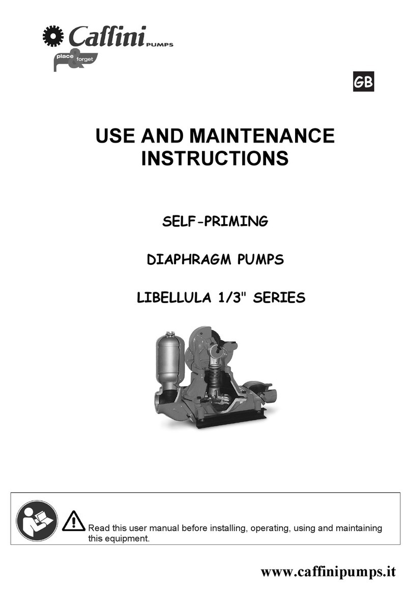 Caffini Libellula 1/3" Series Operation instructions