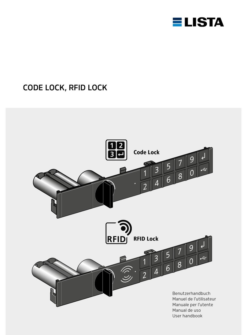 Lista Code Lock User handbook