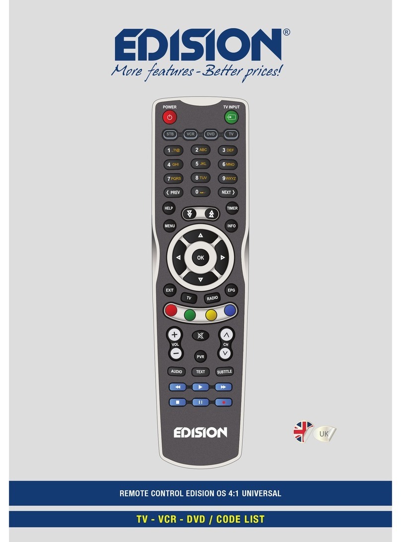 Edision OS 4:1 UNIVERSAL Programming reference guide