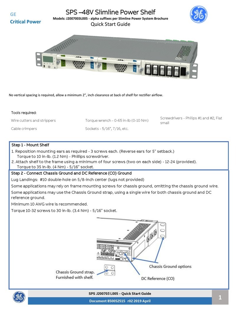 GE SPS-48V User manual
