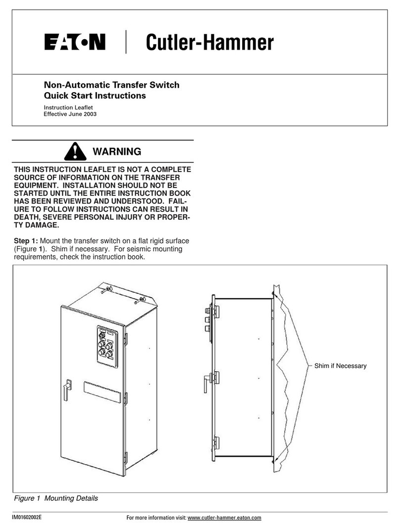 Eaton Cutler-Hammer Programming manual