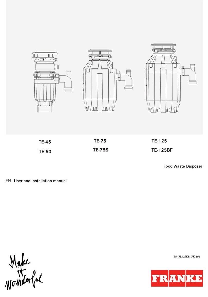 Franke TE-50 User and installation manual