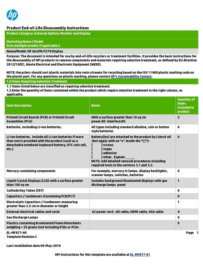 HP P274 Installation instructions