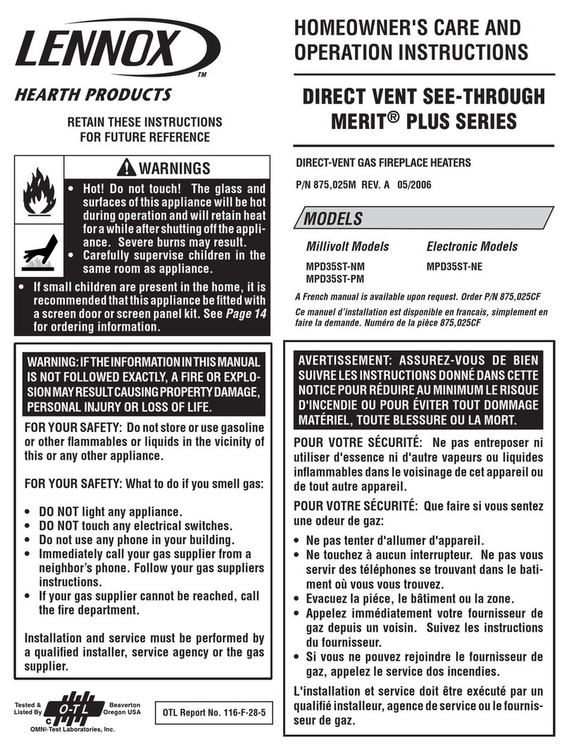 Lennox MERIT PLUS SERIES User manual
