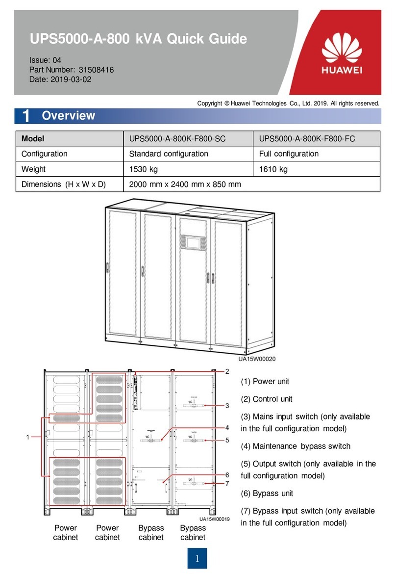 Huawei UPS5000-A-800 Series User manual Huawei UPS5000-A-800 Series User manual