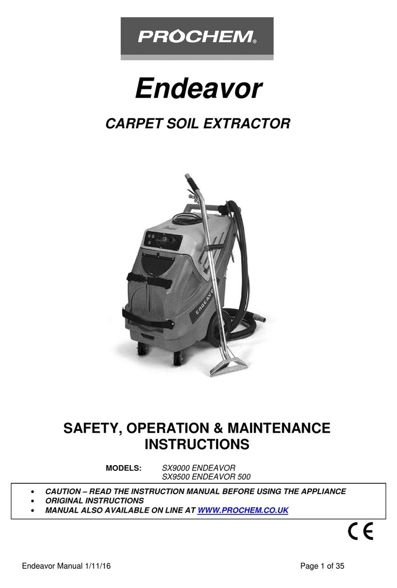 Prochem Endeavor Series Safety, operation & maintenance instructions