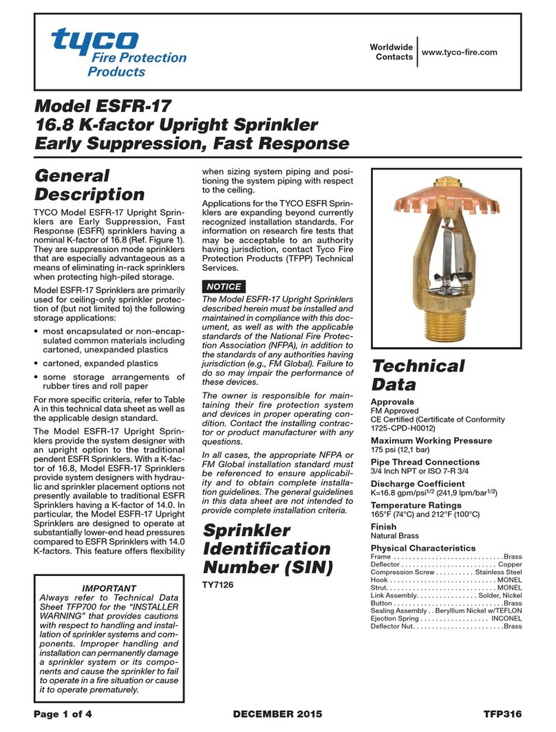 Tyco ESFR-17 quick start guide