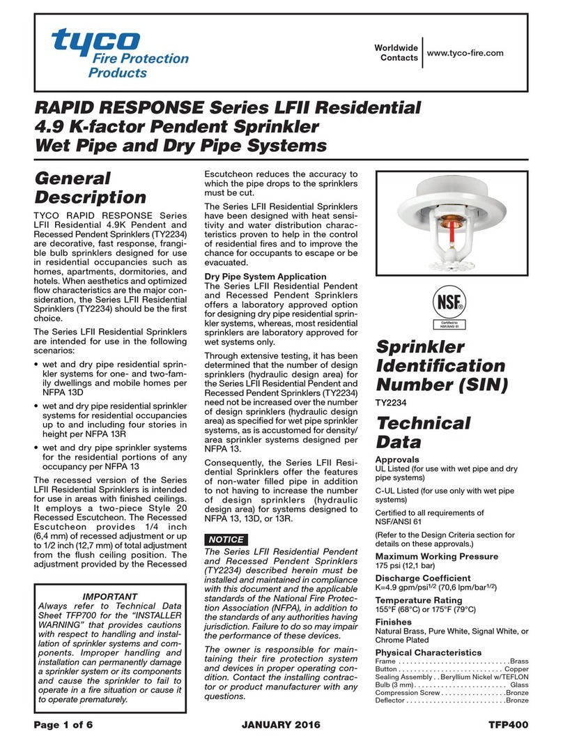 Tyco LFII Series User manual