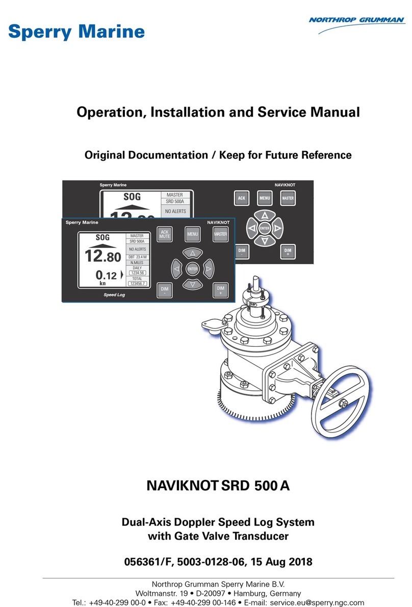 SperryMarine NAVIKNOT SRD 500 A Operation, installation and service manual