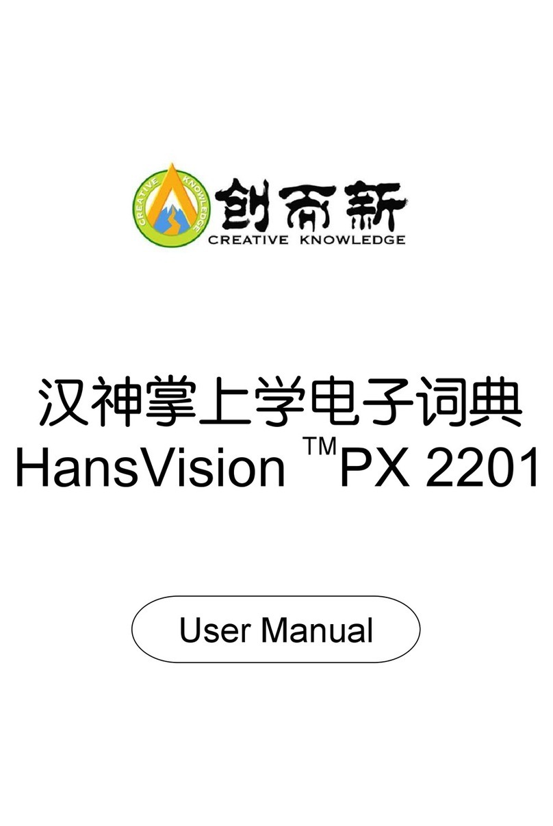 Creative Knowledge HansVision PX 2201 user manual