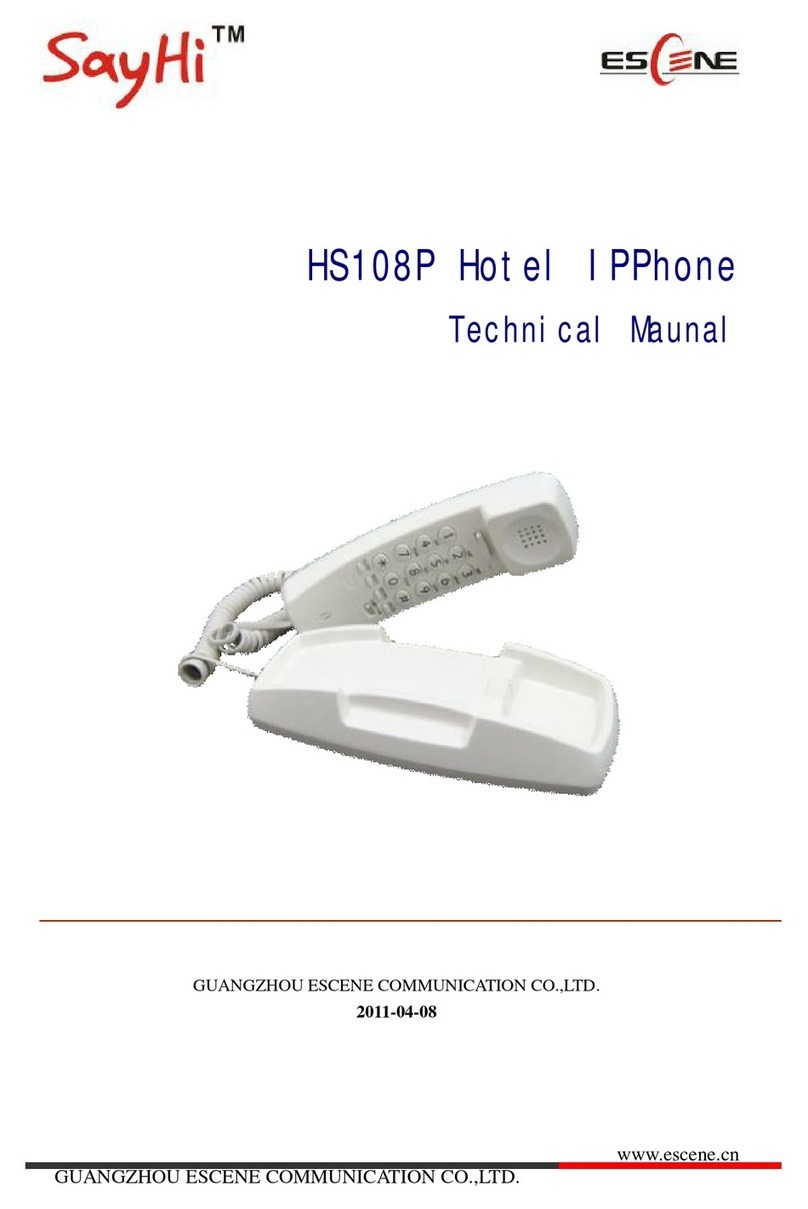 GUANGZHOU ESCENE COMMUNICATION SayHi HS108P Technical manual