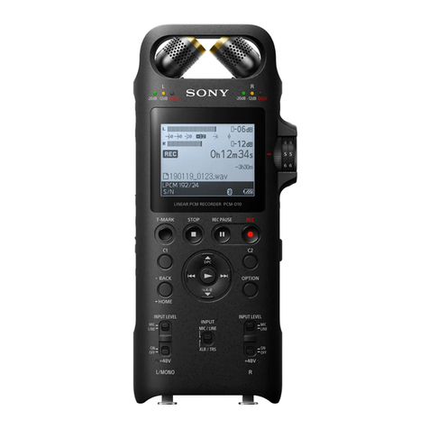 Sony PCM-D10 Help guide