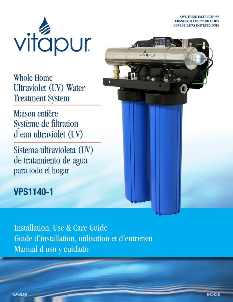 vitapur VPS1140-1 Installation, use & care guide
