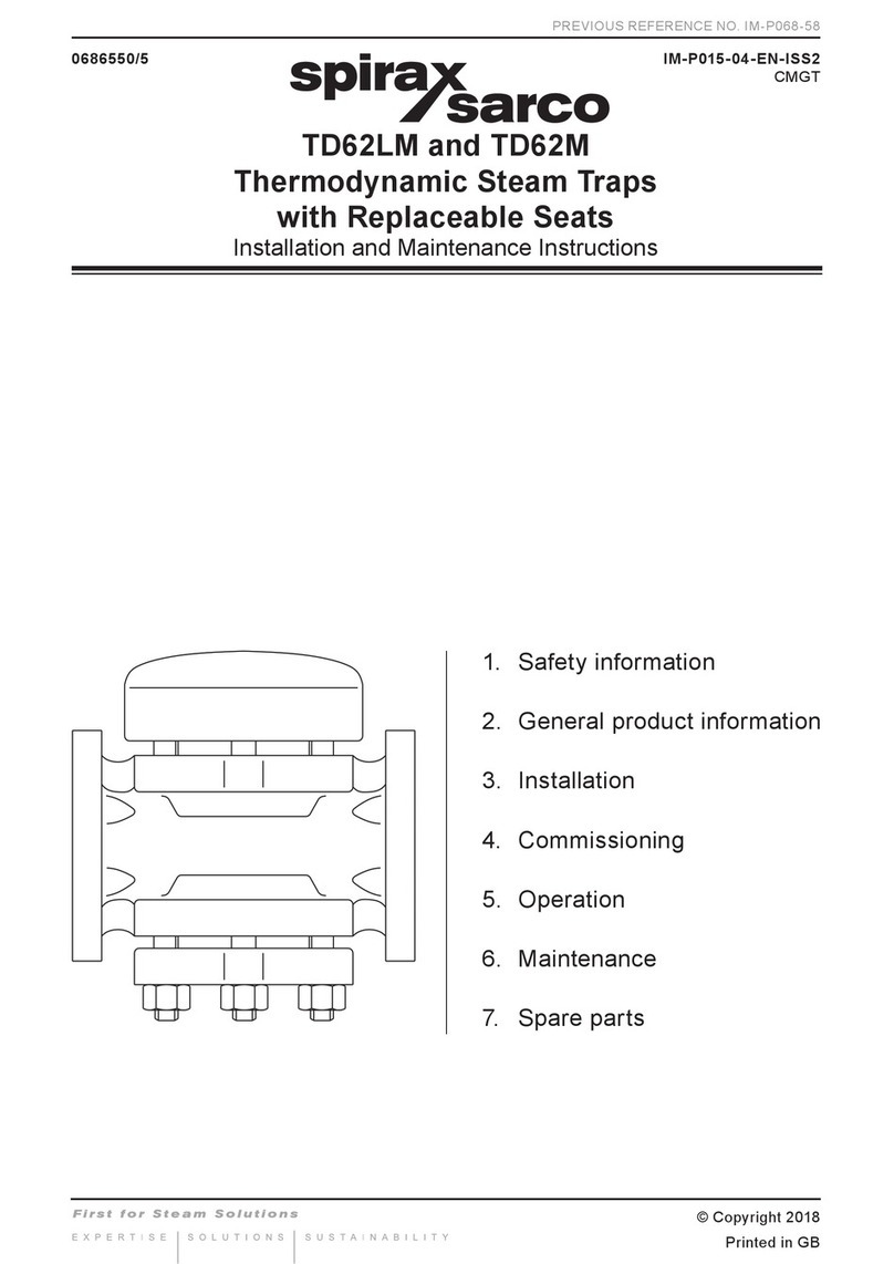 Spirax Sarco TD62LM User manual