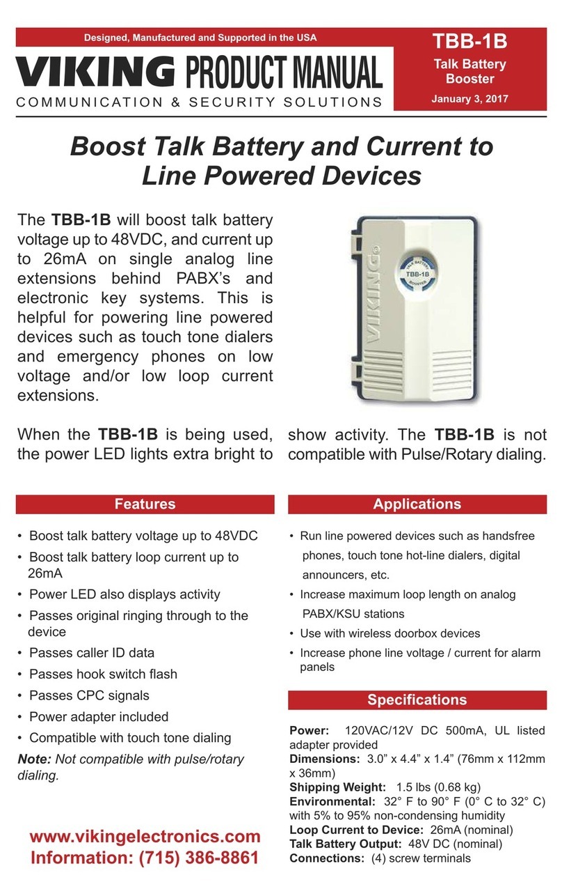 Viking TBB-1B product manual