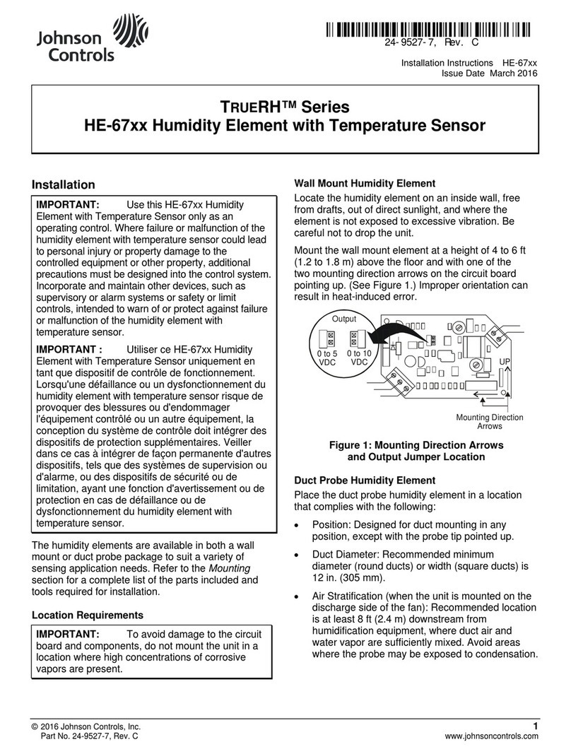 Johnson Controls TrueRH Series Guide