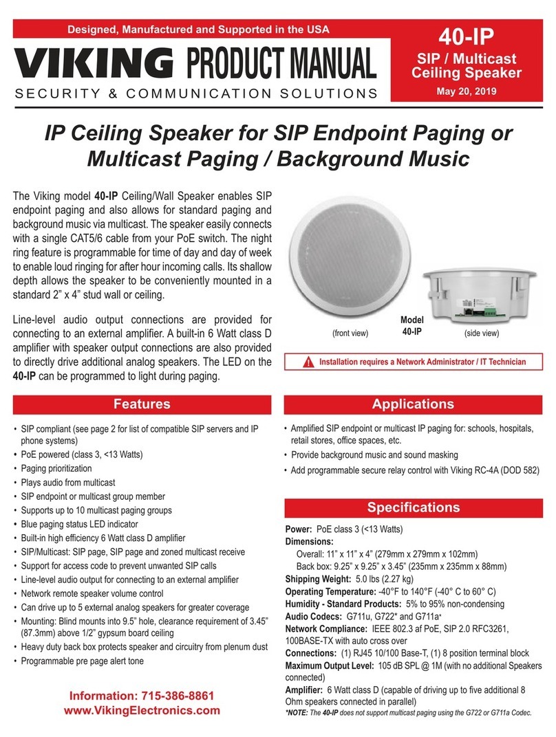 Viking 40-IP product manual