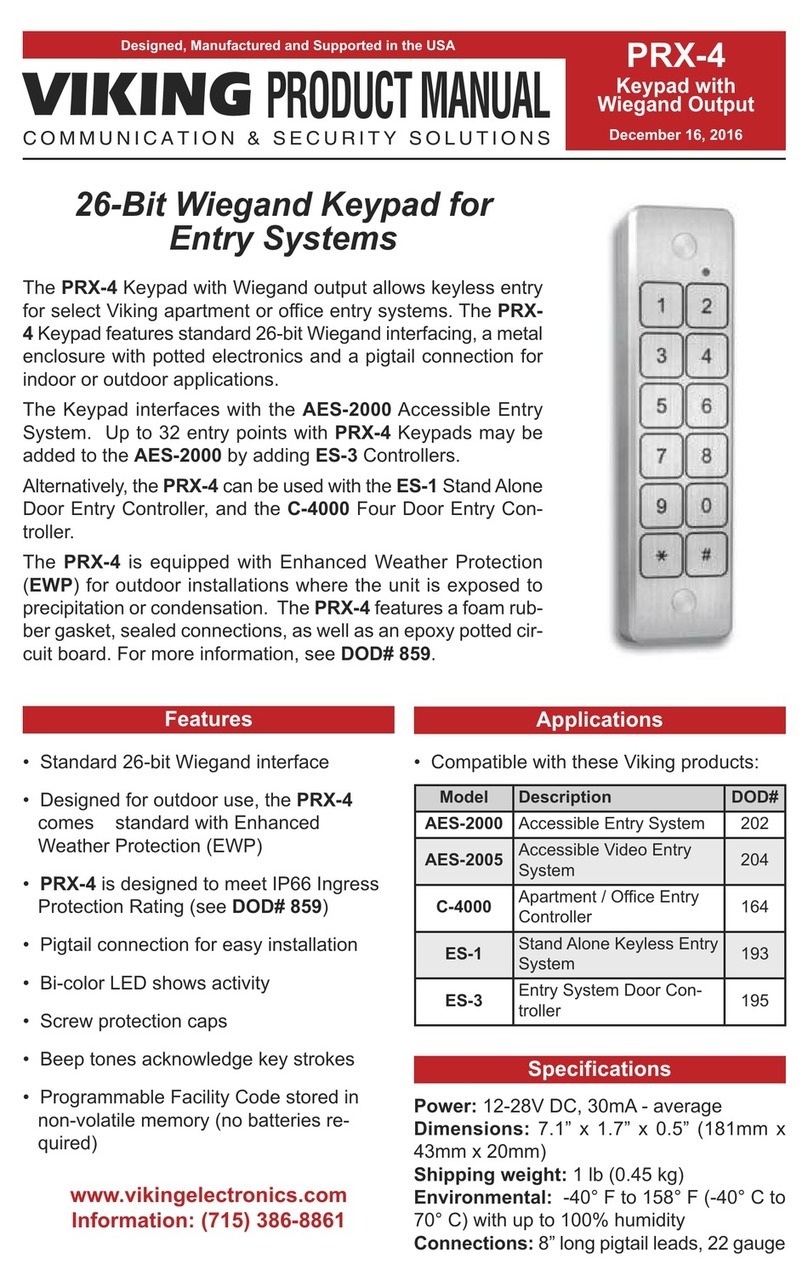 Viking PRX-4 product manual