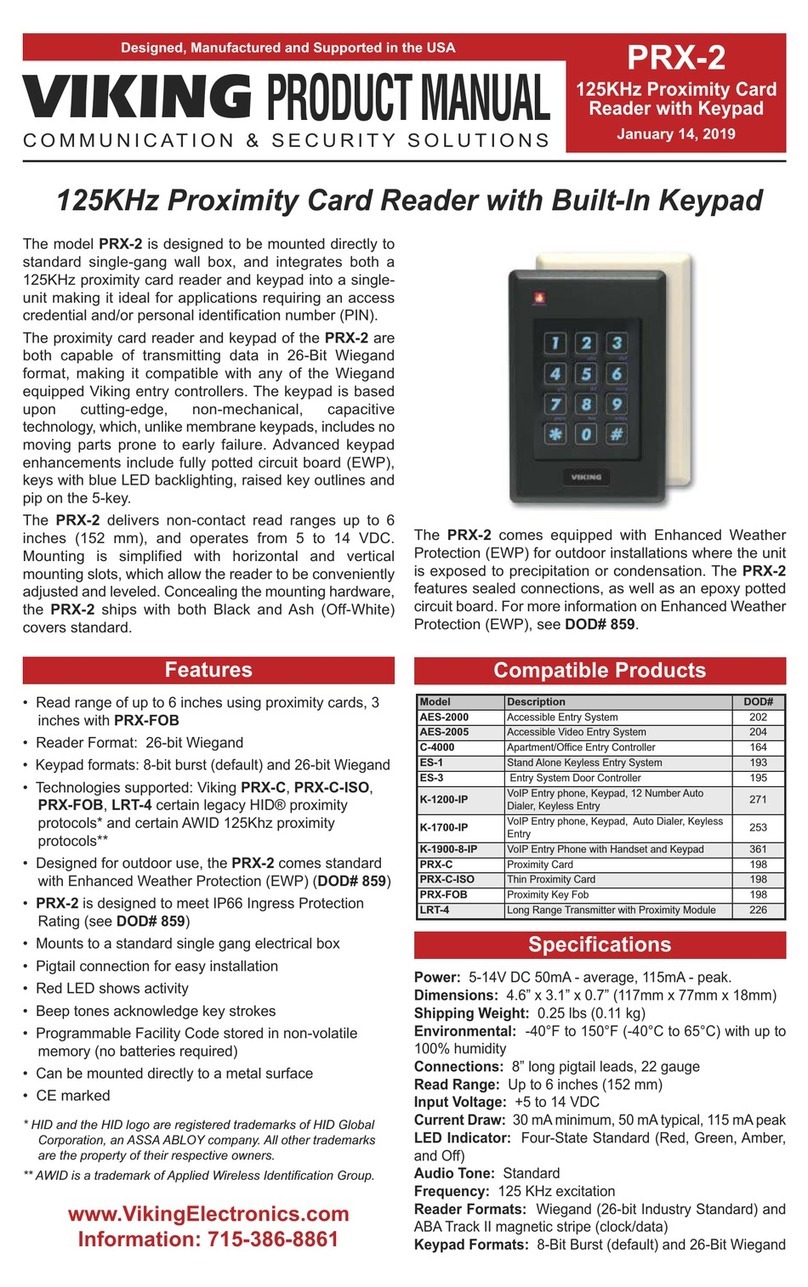 Viking PRX-2 User manual