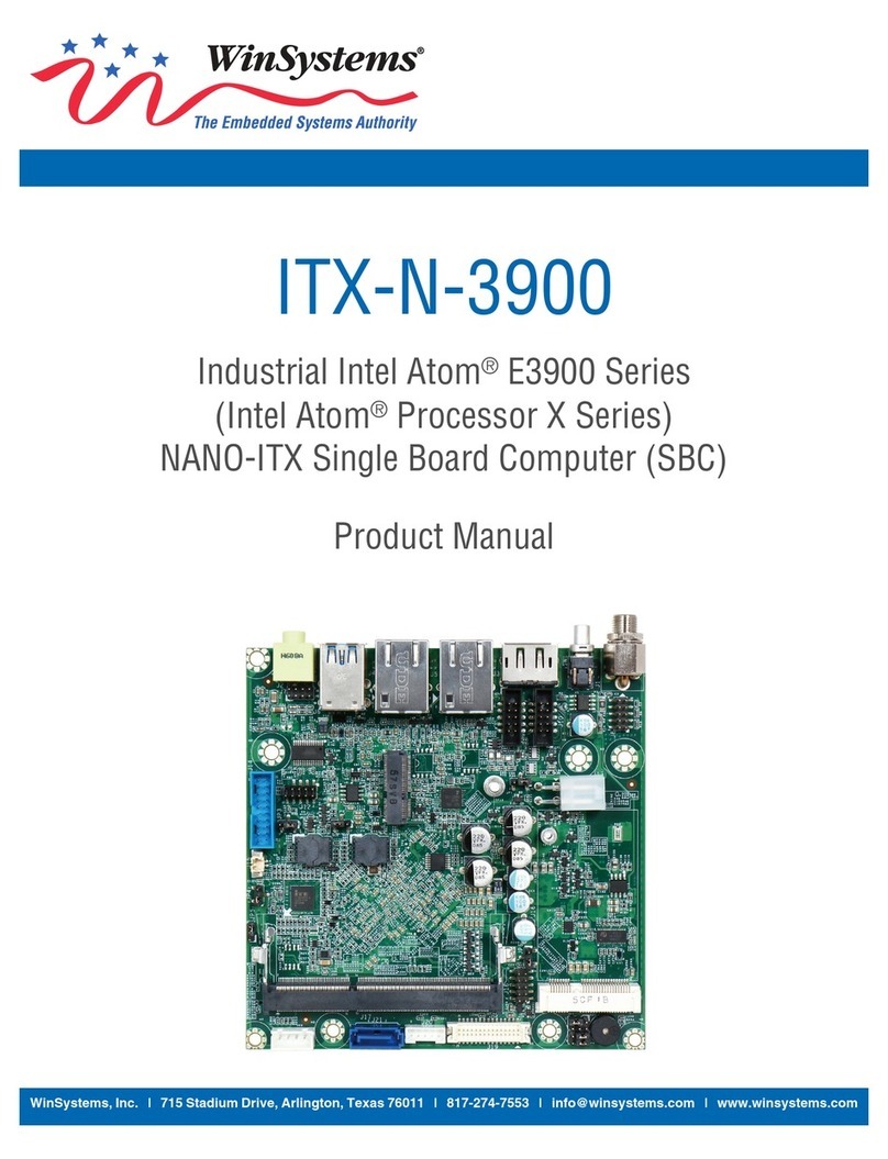 WinSystems ITX-N-3900 Series User manual