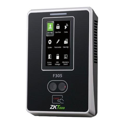 ZKTeco F305 User manual